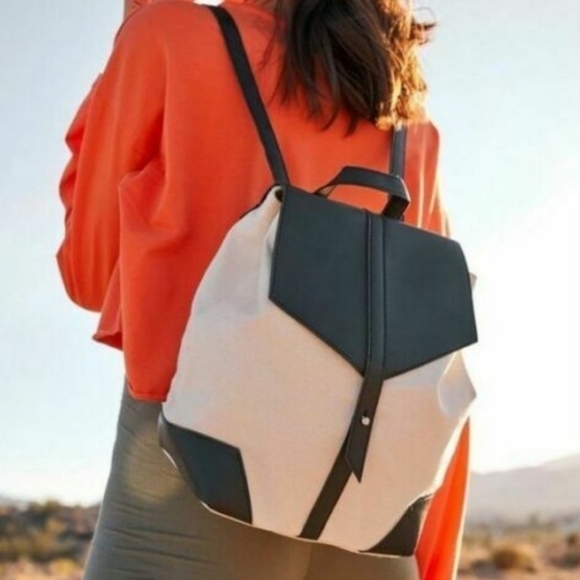 Deux Lux Demi Canvas / Vegan Leather Backpack - Picture 2 of 9